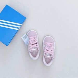 Adidas Campus 00s Comfort Closure Elastic Lace Shoes Clear Pink Cloud White Gum